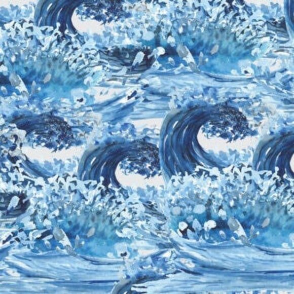 potholder abstract art blue green ocean waves watercolor swirls Pot holders - Picture 3 of 5